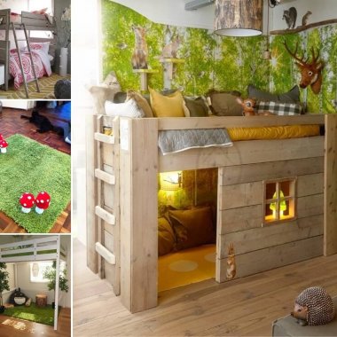 Creative Forest Themed Kids Bedroom and Nursery Decor Ideas fi