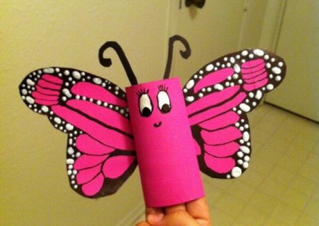 Cute Paper Roll Butterfly Craft Idea fi