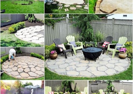 This Fire Pit Patio is a Perfect Addition to Your Backyard fi