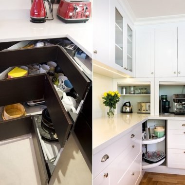 Clever Storage Ideas for Corner Kitchen Cabinets fi