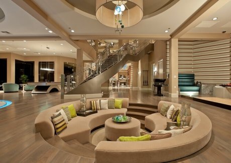 Stunning Sunken Living Room Designs fi