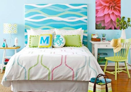 These DIY Coastal Fabric Headboards are a Pure Bliss fi