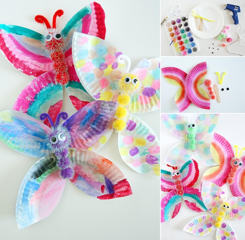 These Paper Plate Butterflies are Simply Adorable