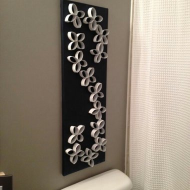 DIY Bathroom Wall Decor Ideas fi