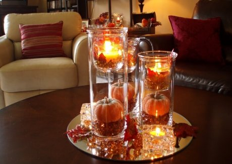 Fall Coffee Table Centerpiece fi