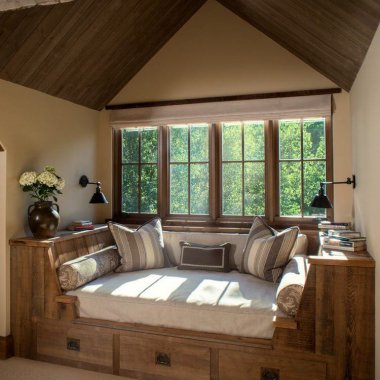 Reading Nook with Rustic Style fi