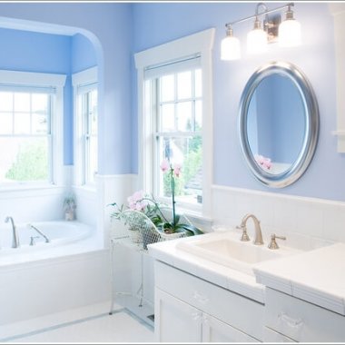 10 Fresh Ideas to Decorate a Bathroom with Blue 2