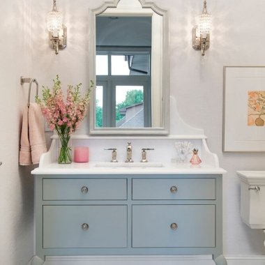 10 Fresh Ideas to Decorate a Bathroom with Blue fi