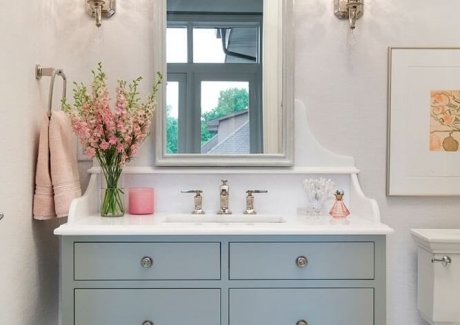 10 Fresh Ideas to Decorate a Bathroom with Blue fi