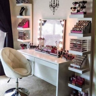 Makeup Vanity Seating Ideas fi