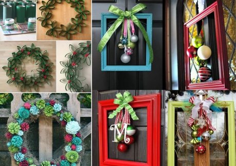 Unique Christmas Door Wreath Ideas