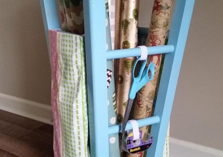 Gift Wrap Storage Ideas