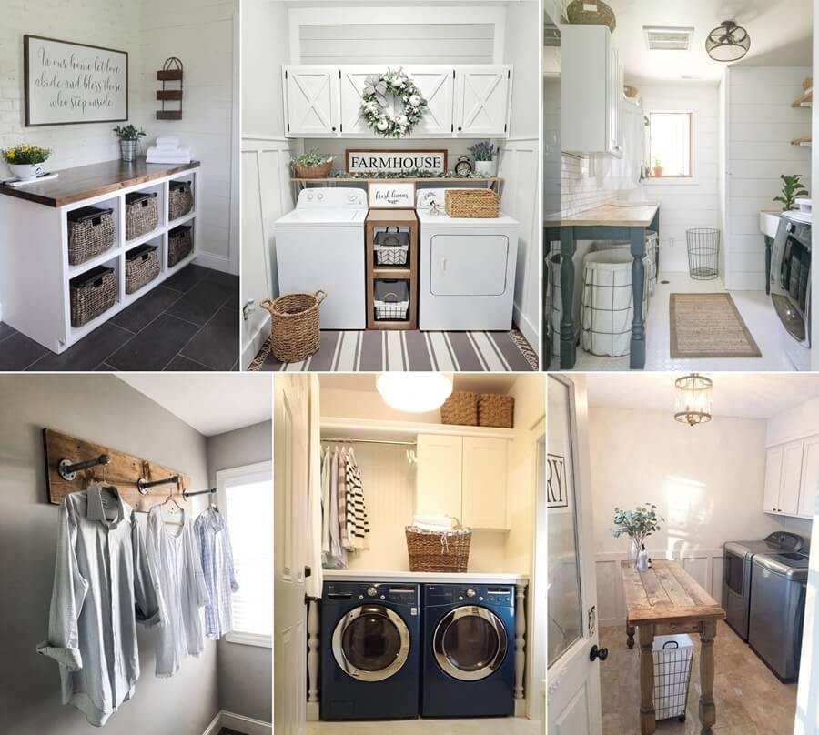 Farmhouse Style Laundry Room Decor Ideas