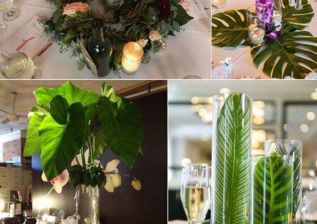 Fresh Leaves Centrepiece Ideas