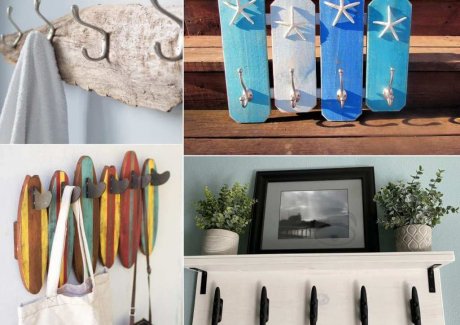 DIY Coastal Coat Rack Ideas