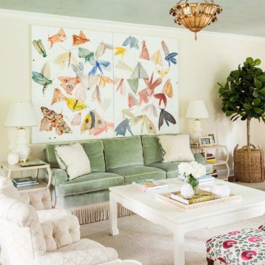 spring living room decor