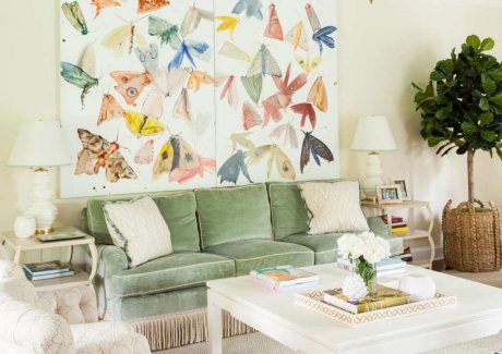 spring living room decor