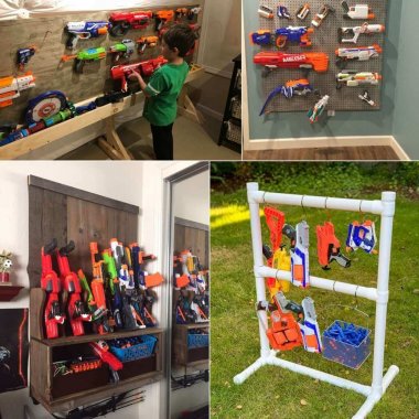 DIY Nerf Gun Storage Ideas