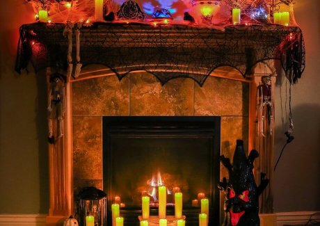 Halloween Mantel Decor