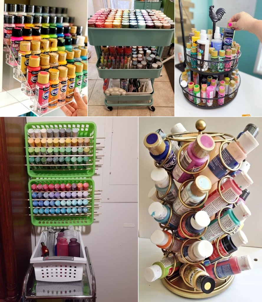 15 Craft Paint Storage Ideas   A 2 889x1024 